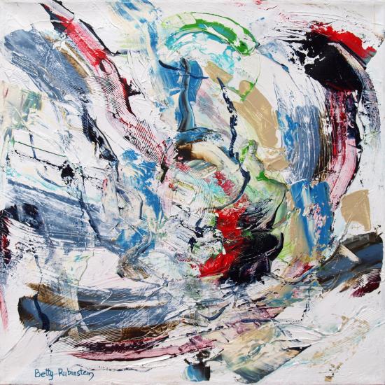 ציור לסלון, ציורים לעיצוב בית ומשרד, israeli painting, ציור בטי רובינשטיין, ציור מופשט