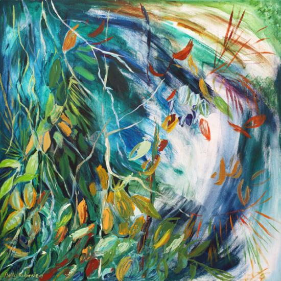 abstract painting, home design, Betty Rubinstein, art gallery in Jaffo, 