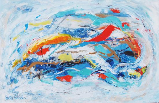 abstract painting,home design,ציור מופשט, ציורים לעיצוב בית ומשרד, Betty Rubinstein,