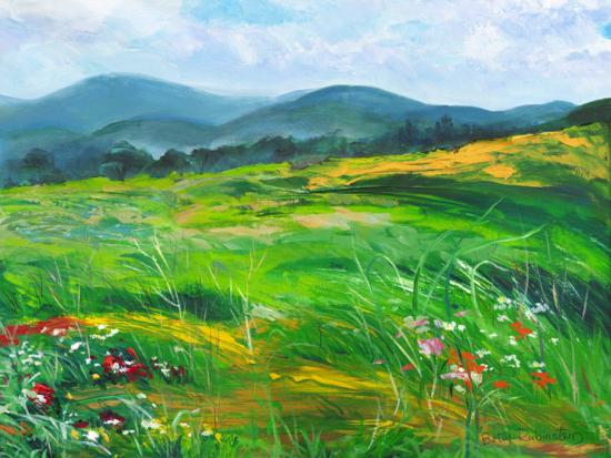 Landscape painting, home design, Betty Rubinstein gallery, israeli art