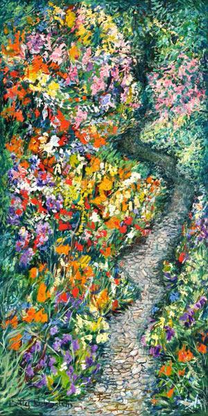 израильское искусство, цветы, картина для дома