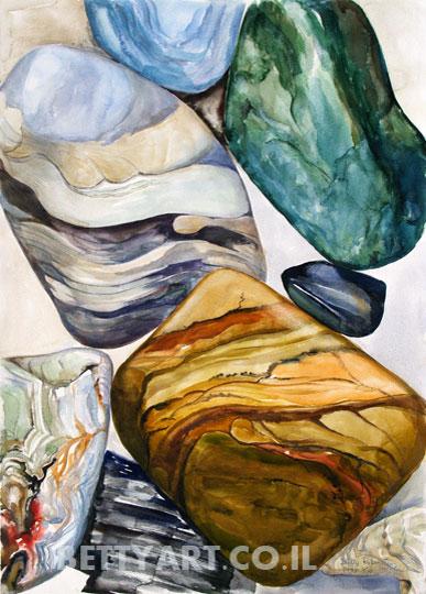 ציור אוירה,אבסטרקט, ציורים לבית, תמונה לסלון, ציור על קנבס, ציורים למכירה