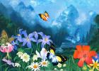 ציור לסלון, ציורים לעיצוב בית ומשרד, nature, flowers, israeli painting, painting for home design